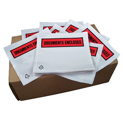 1000 x A7 Printed Document Enclosed Wallets 95mm x 125mm